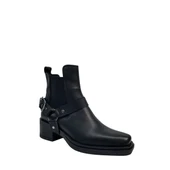 Damla X 24425 Hakiki Deri Kadın Topuklu Bot Modeli thumbnail 2