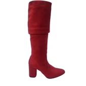 Hobby 22671 Süet Kadın Topuklu Çizme Modeli thumbnail 1