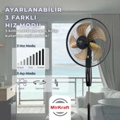 MirKraft FS-M5018 18'' DC Motor 5 Metal Kanatlı Ayaklı Vantilatör - 3