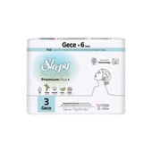 Sleepy Ped Bio Natural Premium Plus + No : 3 Gece  6 lı - 1