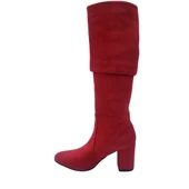 Hobby 22671 Süet Kadın Topuklu Çizme Modeli thumbnail 4