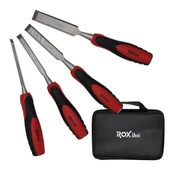 Rox Wood Düz Iskarpela Seti 4 Parça Neopren Çantalı - 9