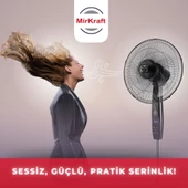MirKraft FS-K40BR 16'' DC Motor 5 Kanatlı Uzaktan Kumandalı Ayaklı Vantilatör - 4
