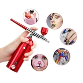 Rox 0068 Entegre Kompresörlü Akülü Airbrush Mini Boya Tabancası - 12