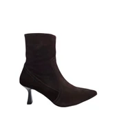 Hobby 2560 Hakiki Süet Deri Kadın Topuklu Bot Modeli thumbnail 1