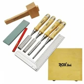 Rox Wood Iskarpela Seti 8 Parça Ahşap Kutulu - 2