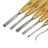 ROX Wood Ahşap Oyma Iskarpela Seti 6 Parça Neopren Çantalı thumbnail 8