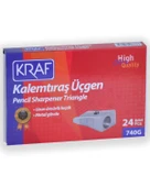 Kraf Metal Kalemtıraş üçgen 24lü 740G - 1