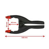 Rox 0152 Yaylı Mandal Tip Kıskaç İşkence 50 mm (2 li) - 3