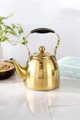Vicalina 3 Litre Paslanmaz Çelik Demlik İthal Alman Kalitesi Gold VL-TJ04 - 1