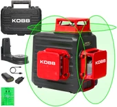 KOBB KBL34G 40 Metre Profesyonel Li-ion Şarjlı 3X360⁰ Otomatik Hizalamalı Yeşil Çapraz Çizgi Lazer Distomat thumbnail 6