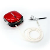 Rox 0066 Akülü Airbrush Kompresör Mini Boya Tabancası Seti - 3