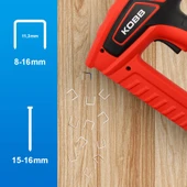 KOBB KBZ200 8-16mm Zımba ve 15-16mm Profesyonel Çivi Çakma Makinesi + 3000 adet Yedek Zımba ve Çivi thumbnail 2