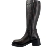 Albini 25105554 Hakiki Açma Deri Kadın Topuklu Çizme Modeli thumbnail 4