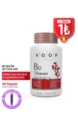 B12 VİTAMİNİ - BİOTİN&FOLİK ASİT CİLT, SAÇ, TIRNAK VE BEYİN SAĞLIĞI DESTEKLEYİCİ 60 BİTKİSEL KAPSÜL. - 1