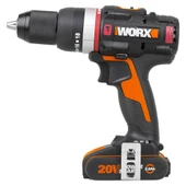 WORX WX-JCR 20Volt/2.0Ah Li-ion Çift Akülü Kömürsüz Profesyonel Darbeli Şarjlı Matkap thumbnail 2