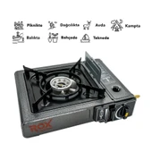 Rox Camping 0103 Tekli Portatif Kamp Ocak, Rüzgarlıklı, Ekstra Gaz Girişli - 11