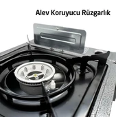 Rox Camping 0103 Tekli Portatif Kamp Ocak, Rüzgarlıklı, Ekstra Gaz Girişli - 9