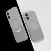 iPhone 16 Kablosuz Şarj Destekli Kılıf Mıknatıslı Duble Kapak thumbnail 7