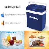Coolist CLT18 12Volt/220Volt AC/DC 18 Litre Sıcak/Soğuk Oto Buzdolabı thumbnail 3