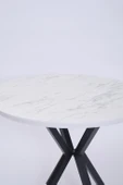 Göksu Yuvarlak Lak Panel Mutfak Masası 100cm - 11