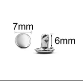 Perçin Rivet 33 no 7mm 150 Takım (Leathercraft, Deri Hobi) - 3