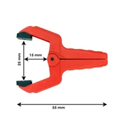 Rox 0146 Yaylı Mandal Tip Kıskaç İşkence 25 mm (4 lü) - 7