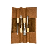 Rox Wood 0127 Deri Çantalı Premium Iskarpela Seti 4 Parça thumbnail 7