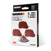 WORX WA2069 140x90mm 80, 120, 240 Kum, 18 Adet Cırtlı Universal Mouse Zımpara Kâğıdı Seti thumbnail 5