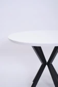 Göksu Yuvarlak Lak Panel Mutfak Masası 100cm - 4