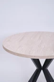 Göksu Yuvarlak Lak Panel Mutfak Masası 100cm - 7