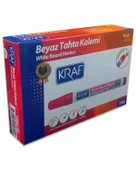 Kraf Doldurulabilir Beyaz Tahta Kalemi Kırmızı 12li Kutu 770 - 1