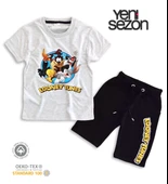 Triliya Pamuklu Unisex Çocuk Kapri Takımı (Cepli & Kordonlu, 3-12 Yaş) TRL-52 - 6