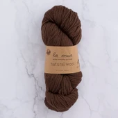 La Mia Natural Wool Acı Kahverengi El Örgü İpi - H7 - 33602 - 1