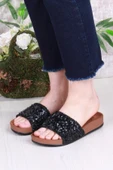 Fort 01203 Pienn Anatomik Esnek Rahat Taşlı Boncuklu Kadın Terlik thumbnail 2