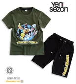 Triliya Pamuklu Unisex Çocuk Kapri Takımı (Cepli & Kordonlu, 3-12 Yaş) TRL-52 - 5