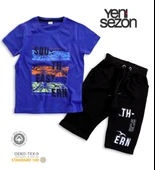 Triliya Pamuklu Unisex Çocuk Kapri Takımı (Cepli & Kordonlu, 3-12 Yaş) TRL-52 - 3