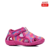 Albishoes Bebek Erkek Kız Çocuk Keten Cırtlı Günlük Rahat Deniz Ayakkabısı Çocuk Sandalet (20-31) - 2