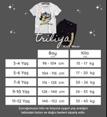 Triliya Pamuklu Unisex Çocuk Kapri Takımı (Cepli & Kordonlu, 3-12 Yaş) TRL-52 - 7