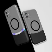 iPhone 11 Kablosuz Şarj Destekli Kılıf Mıknatıslı Duble Kapak thumbnail 6