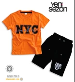 Triliya Pamuklu Unisex Çocuk Kapri Takımı (Cepli & Kordonlu, 3-12 Yaş) TRL-53 - 2