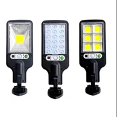 Solar LED Duvar Lambası - 3 Modlu - 616C - Siyah - 7