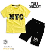 Triliya Pamuklu Unisex Çocuk Kapri Takımı (Cepli & Kordonlu, 3-12 Yaş) TRL-53 - 1