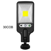 Solar LED Duvar Lambası - 3 Modlu - 616C - Siyah - 1