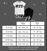 Triliya Pamuklu Unisex Çocuk Kapri Takımı (Cepli & Kordonlu, 3-12 Yaş) TRL-53 - 4