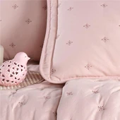 Clasy Microfiber Nakışlı Çift Kişilik Yatak Örtüsü Seti Aspendos - 6