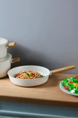 Danish Cook Beige İndüksiyon Tabanlı 7 Parça Tencere Seti Ahşap Saplı 1302 - 8
