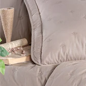 Clasy Microfiber Nakışlı Çift Kişilik Yatak Örtüsü Seti Aspendos - 2