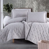 Clasy Microfiber Nakışlı Çift Kişilik Yatak Örtüsü Seti Aspendos - 10