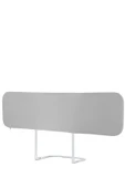 Wellgro Katlanır Yatak Bariyeri, 150x75 cm Çocuk Yatak Korkuluğu Düz Gri Desensiz - 6